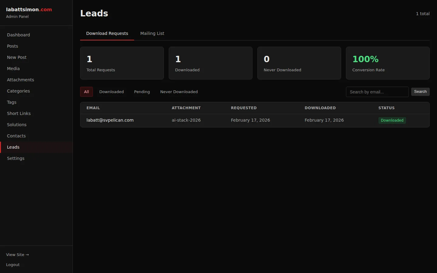 Email-Gated Downloads